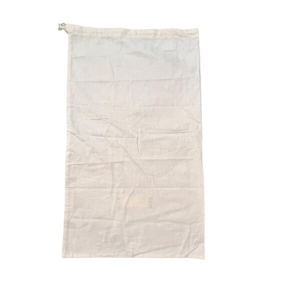 Marni Dust Cover Bag Storage Bag Drawstring 22 x 13 Beige w/ Black Logo Travel - Picture 7 of 7